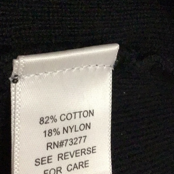 CROFT AND BARROW woman’s black cardigan EUC sz M black - Picture 6 of 7